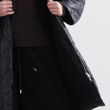 MIDIUMISOLID reversible quilting coat　BLACK No.26