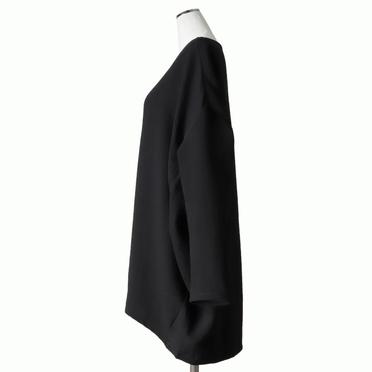 boat neck cocoon P/O　BLACK No.3