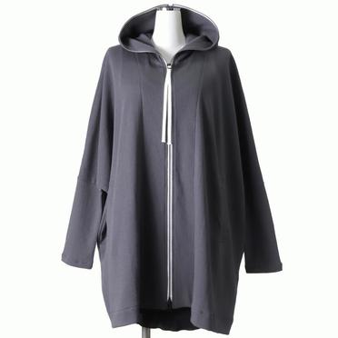 [SALE] 30%OFF　bajra ダブルフェイス接結 フーデッドブルゾン　CHARCOAL GRAY No.1