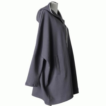 [SALE] 30%OFF　bajra ダブルフェイス接結 フーデッドブルゾン　CHARCOAL GRAY No.8