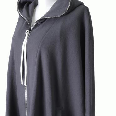 [SALE] 30%OFF　bajra ダブルフェイス接結 フーデッドブルゾン　CHARCOAL GRAY No.10