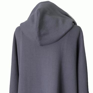 [SALE] 30%OFF　bajra ダブルフェイス接結 フーデッドブルゾン　CHARCOAL GRAY No.11