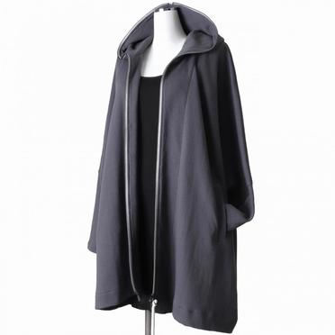 [SALE] 30%OFF　bajra ダブルフェイス接結 フーデッドブルゾン　CHARCOAL GRAY No.13