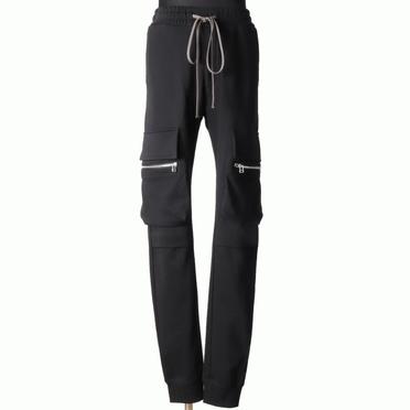 Sweat Cargo Slim Long Pants　BLACK No.1