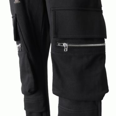 Sweat Cargo Slim Long Pants　BLACK No.10