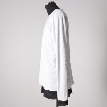 [SALE] 30%OFF　A.F ARTEFACT Layered Long Top　WH×BK No.3