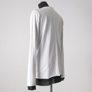 [SALE] 30%OFF　A.F ARTEFACT Layered Long Top　WH×BK No.4