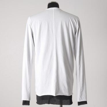 [SALE] 30%OFF　A.F ARTEFACT Layered Long Top　WH×BK No.5