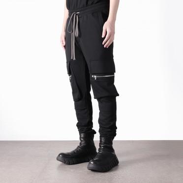 Sweat Cargo Slim Long Pants　BLACK No.14