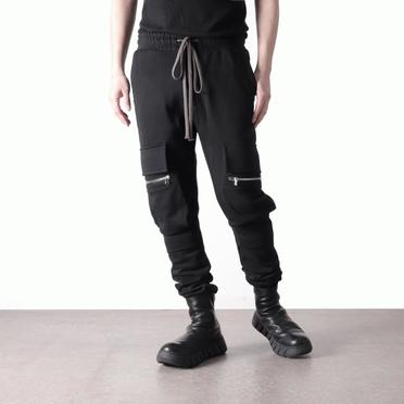 Sweat Cargo Slim Long Pants　BLACK No.19