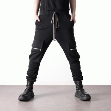 Sweat Cargo Slim Long Pants　BLACK No.20