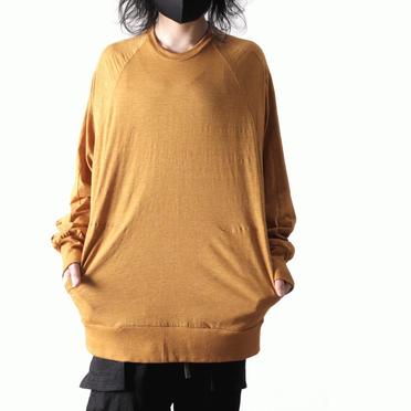 Dolman oversize Pullover　MUSTARD No.21