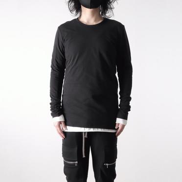 Layered Long Top　BK×WH No.13