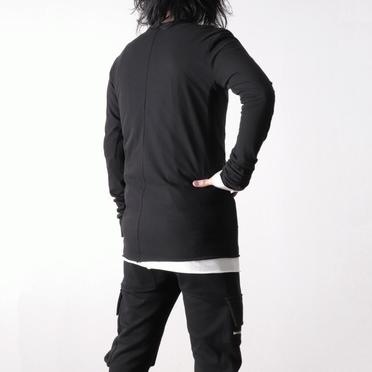 Layered Long Top　BK×WH No.17