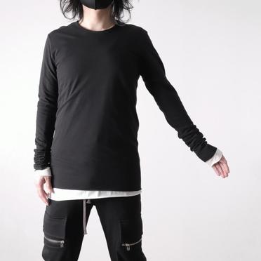 Layered Long Top　BK×WH No.18