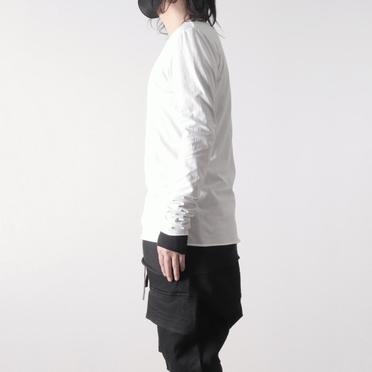 Layered Long Top　WH×BK No.15