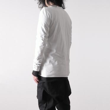 [SALE] 30%OFF　A.F ARTEFACT Layered Long Top　WH×BK No.16