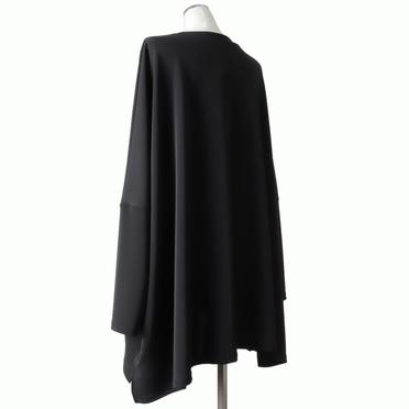 crew neck wide tunic　BLACK No.4