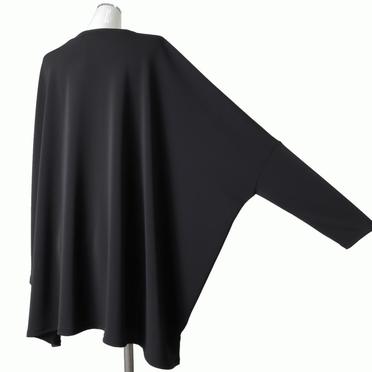 crew neck wide tunic　BLACK No.6