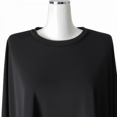 crew neck wide tunic　BLACK No.7