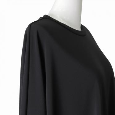 crew neck wide tunic　BLACK No.8