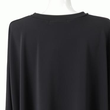 crew neck wide tunic　BLACK No.9