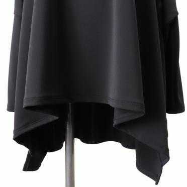 crew neck wide tunic　BLACK No.11