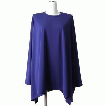 crew neck wide tunic　BLUE No.1