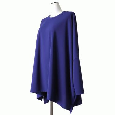 crew neck wide tunic　BLUE No.2