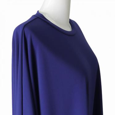 crew neck wide tunic　BLUE No.8