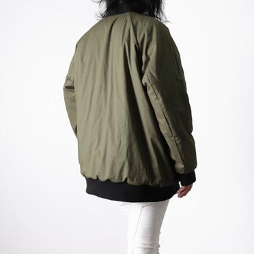 [SALE] 30%OFF　bajra 先染ストライプ×ダンプ リバーシブルブルゾン　BLACK No.28