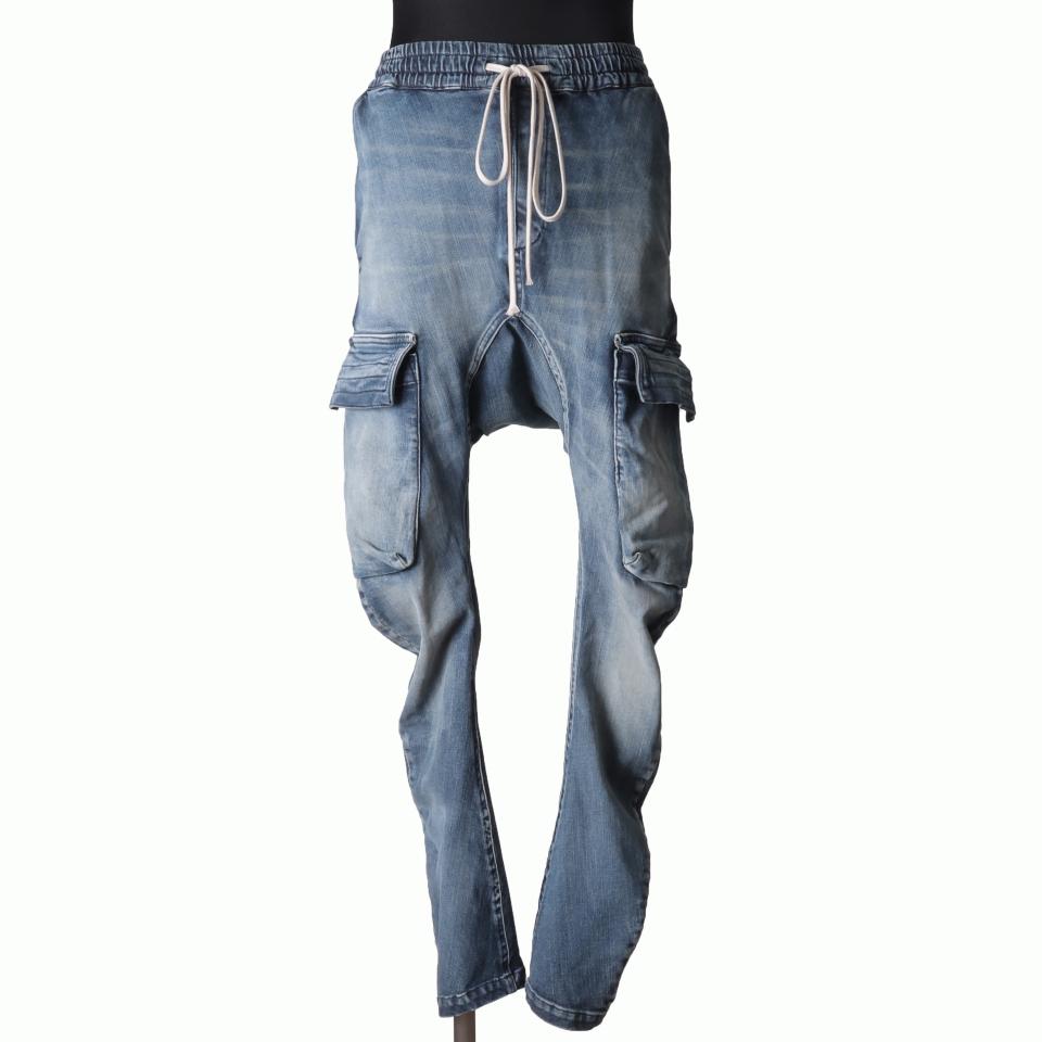 Denim Sarrouel Skinny Long Pants　BLUE