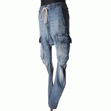 Denim Sarrouel Skinny Long Pants　BLUE No.2