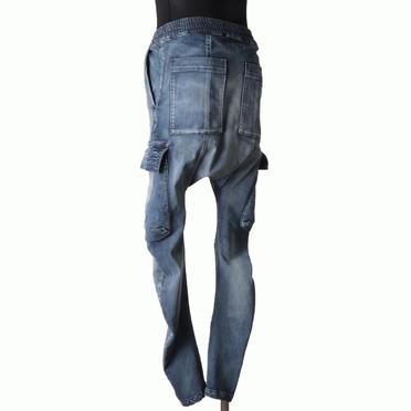 Denim Sarrouel Skinny Long Pants　BLUE No.4