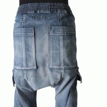 Denim Sarrouel Skinny Long Pants　BLUE No.9