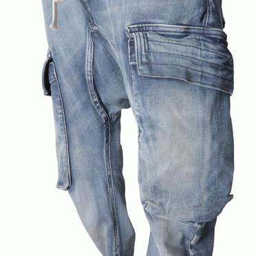 Denim Sarrouel Skinny Long Pants　BLUE No.10