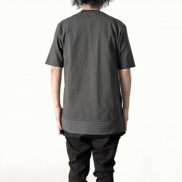 CROSS JERSEY-T　SOLID GRAY No.9