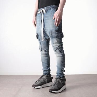 Denim Sarrouel Skinny Long Pants　BLUE No.15