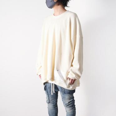 Over Sized Knit Pullover　WHITE No.14