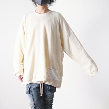 Over Sized Knit Pullover　WHITE No.19
