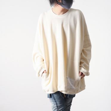 Over Sized Knit Pullover　WHITE No.20