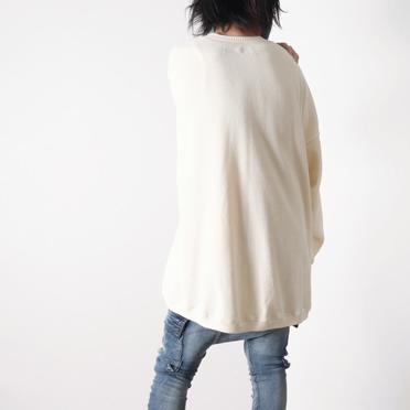 Over Sized Knit Pullover　WHITE No.22