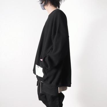Over Sized Knit Pullover　BLACK No.15