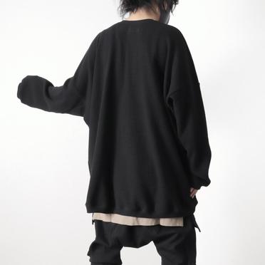 Over Sized Knit Pullover　BLACK No.18