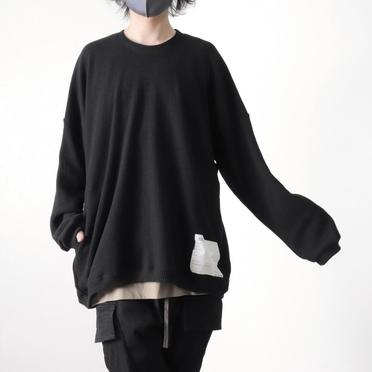 Over Sized Knit Pullover　BLACK No.19