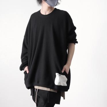 Over Sized Knit Pullover　BLACK No.21