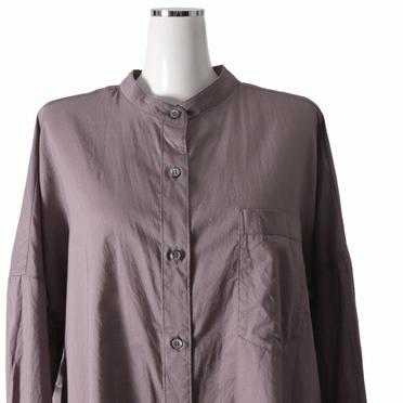 stand collar long shirt　C.GRAY No.7