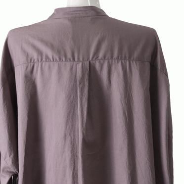 stand collar long shirt　C.GRAY No.12