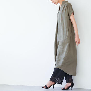 タックショルダーワンピース　KHAKI No.5