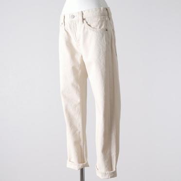 4/5 length white denim　IVORY No.2